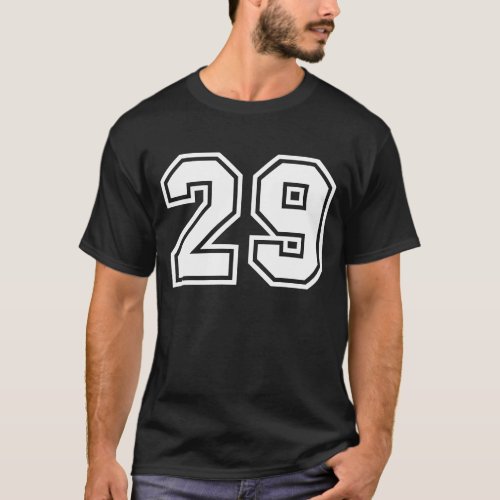 Sports Team Jersey Number 29 Gift T_Shirt