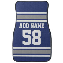 Sports Team Jersey with Custom Name and Number Car Floor Mat Sports Team Jersey with Custom Name and Number Car Floor Mat