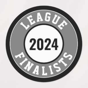 Sports Team League Division Finalists Helmet Label