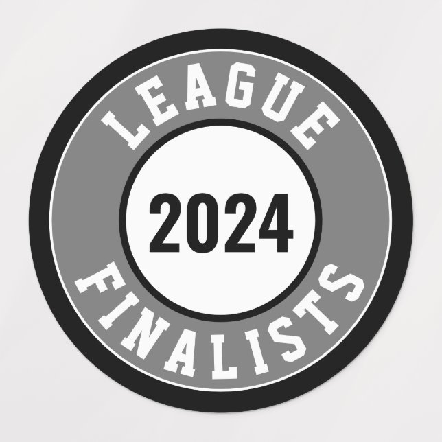 Sports Team League Division Finalists Helmet Label (Design 1)