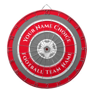 Sports Team Personalised in Red Dart Board