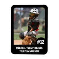 Sports Team Player (3"x4"in) Photo Magnet