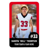 Sports Team Player (4"x6") Photo Magnet
