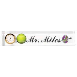 Sports Tennis Darts Office Art Honor Peace Love Name Plate