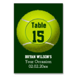 Sports Tennis Theme Personalized Table Numbers at Zazzle