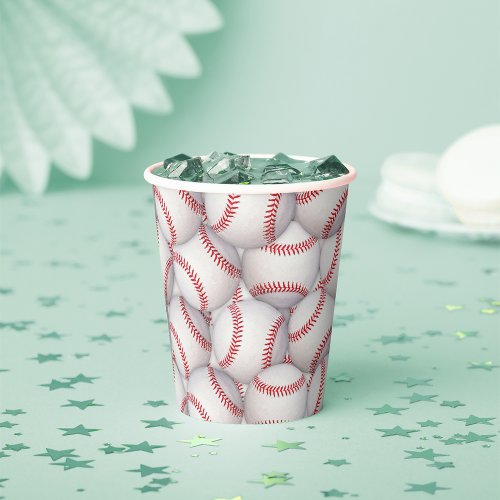 Sports Theme Baseball Birthday Gift Bag Paper Cups