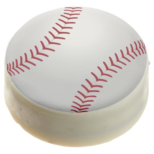 Sports Theme Baseball Birthday Party Treats Chocolate Dipped Oreo (Angled)