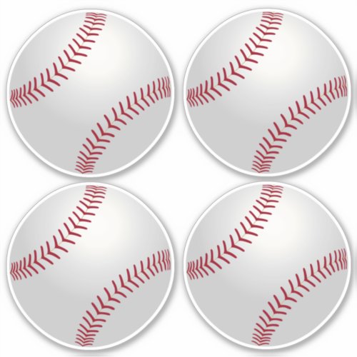 Sports Theme Baseball Birthday Sticker