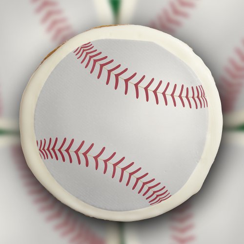 Sports Theme Baseball Birthday Sugar Cookie