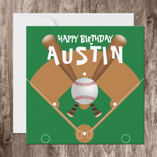 Sports Theme Baseball Paper Napkins Invitation