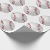 Sports Theme Baseball Wrapping Paper (Corner)