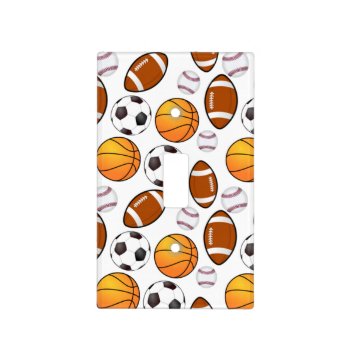 Sports Theme Cool Light Switch Cover by FUNNSTUFF4U at Zazzle