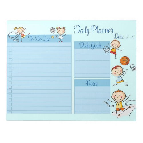 Sports Theme Daily Planner Notepad