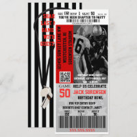 Sports Theme Football Ticket Birthday Party