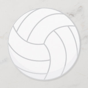 Sports Theme Volleyball Party Invitation