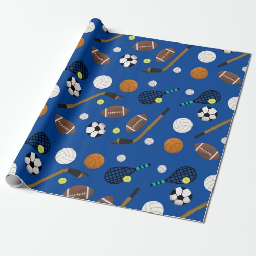 Sports Theme Wrapping Paper