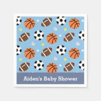 Sports Themed Baby Shower Party Supplies Paper Plate Zazzle Com