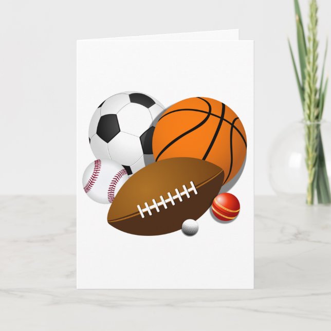 Sports-themed Fathers' Day Card (Front)