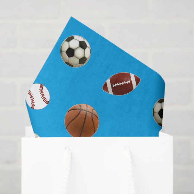 Sports Themed Gift Tissue Paper (Gift Bag)