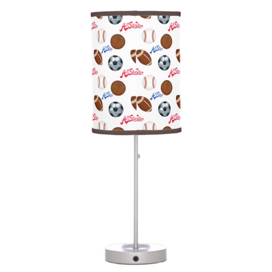 Sports Themed Table Lamp (Back)