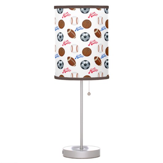 Sports Themed Table Lamp (Left)