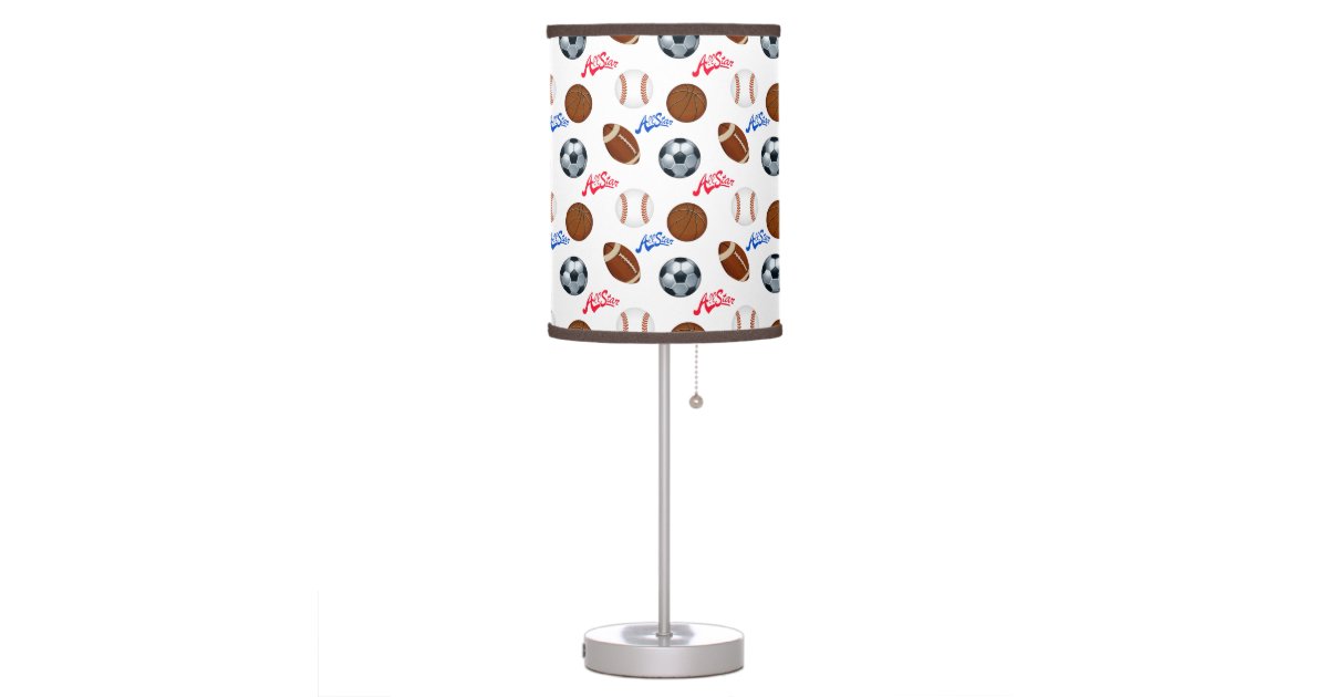 Sports Themed Table Lamp Zazzle Com Sports Themed Table Lamp Zazzle Com, Sports Themed Lamp Shades