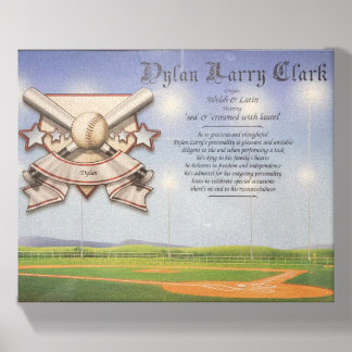 Sports-Themed Wall Art, Athletic Room Decor Canvas Photo Tile