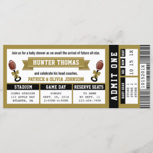 Boston Red Sox Classic Ticket Sports Party Invitations – Sports