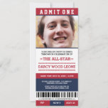 Sports Ticket Bachelor Party Invites at Zazzle