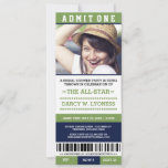 Sports Ticket Bridal Shower Party Invites at Zazzle