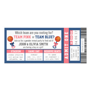 Basketball Ticket Invitations Zazzle
