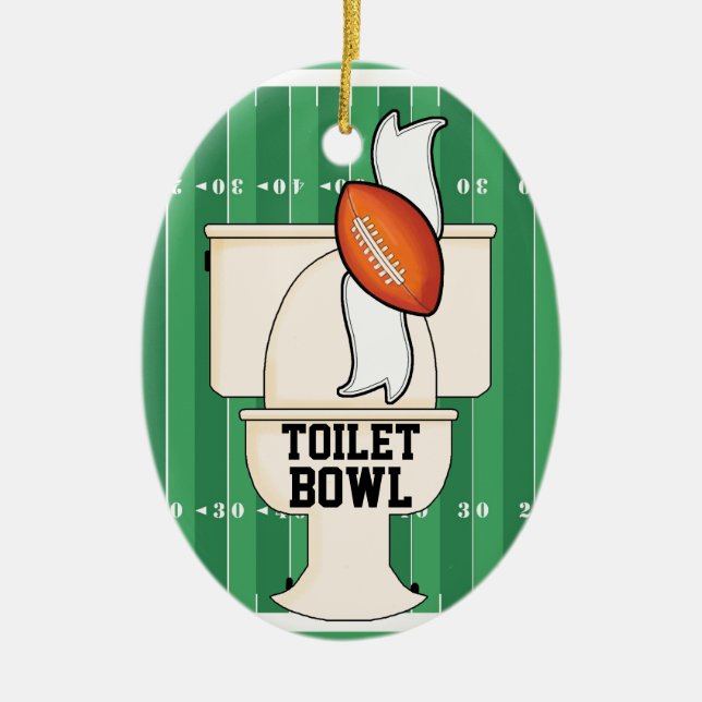 Sports - Toilet BOWL Ceramic Ornament (Front)