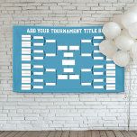 Sports Tournament Bracket - can change back color Banner<br><div class="desc">For any kids tournament or other championship. Add the name or your office pool or tourney. Keep track of the team championship in style. This bracket starts with 32 teams. Other configurations available.</div>