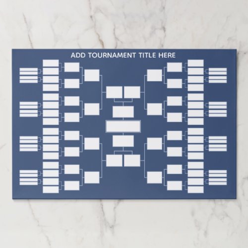 Sports Tournament Bracket for 48 teams Paper Pad