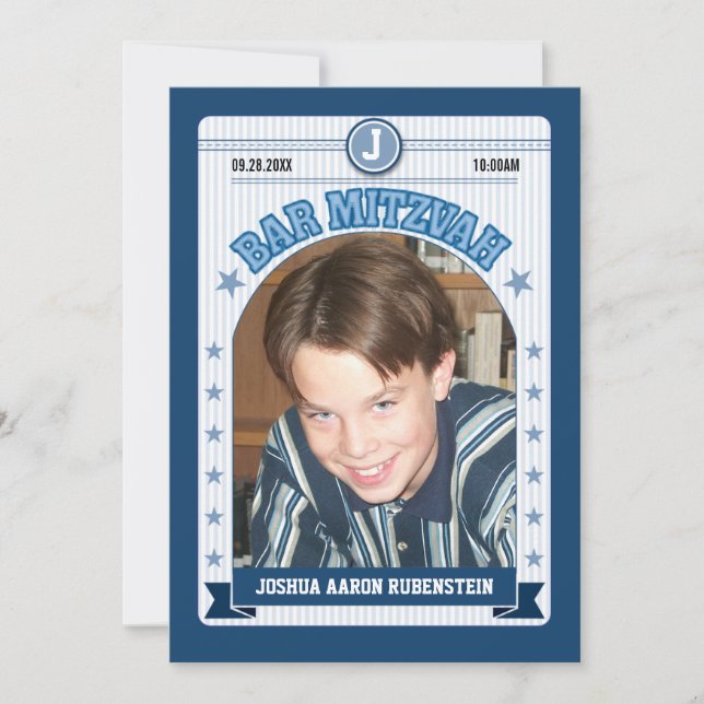 Sports Trading Card Bar Mitzvah (Front)
