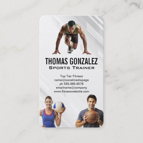 Sports Trainer | Fitness | Health Experts Appointment Card