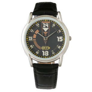 Sports vintage aviator military style watch