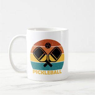 Sports Vintage Pickleball paddle and ball Coffee Mug