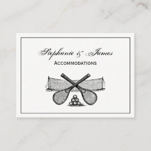 Sports Vintage Tennis Net, Crossed Racquets, Balls Business Card