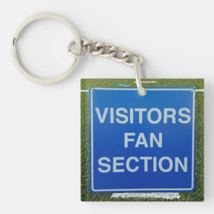 Sports Visitors Fan Section Keychain