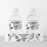 Sports Water bottle labels<br><div class="desc">Sports hand drawn water bottle labels

Get ready to score big with our fun and energetic kids’ sports birthday party theme — perfect for your little MVP! Featuring a bold mix of baseball,  football,  soccer,  and basketball,  this all-star invite is the ultimate pick for any young sports fan.</div>