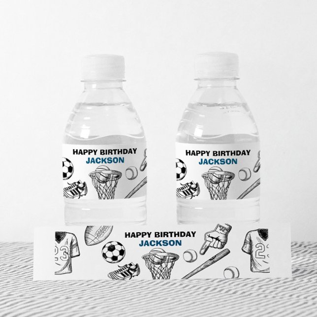 Sports Water bottle labels (Sports water bottle label)