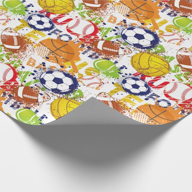 Sports Wrapping Paper (Corner)