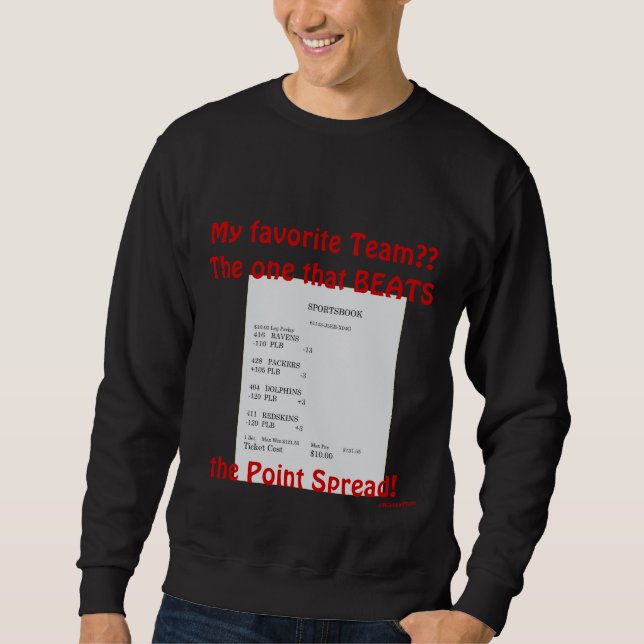 Sportsbook Football Betting Sweatshirt (Front)