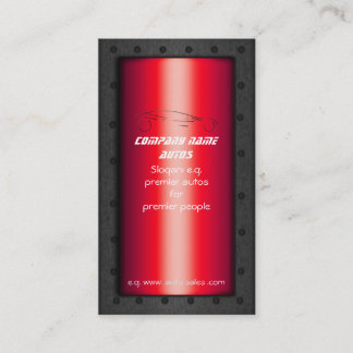 Sportscar on Red - Auto Sales template Business Card