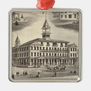 Sportsman's Hall & Cottages Metal Ornament