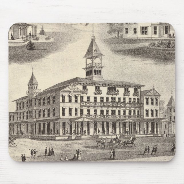 Sportsman's Hall & Cottages Mouse Pad (Front)