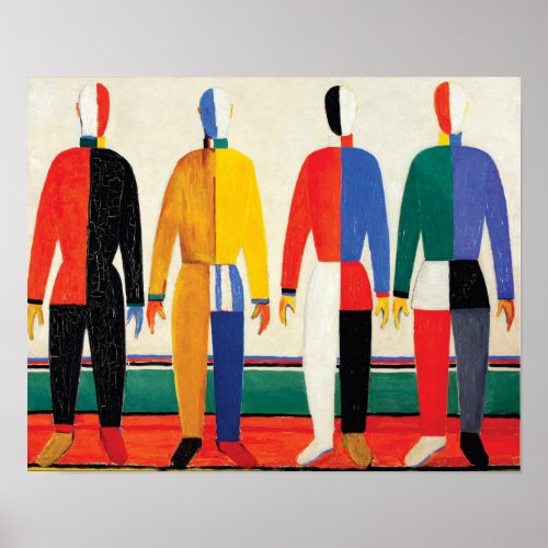 Sportsmen by Kazimir Malevich Poster