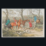 Sportsmen within an enclosure from Sporting Sketch Tissue Paper<br><div class="desc">Illustration of sportsmen within an enclosure from Sporting Sketches (1817-1818) by Henry Alken (1784-1851)</div>