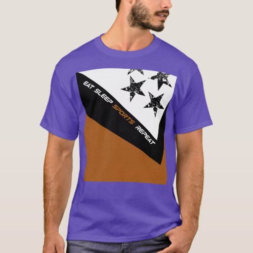 Sportswear in brown white and black designer T_Shirt